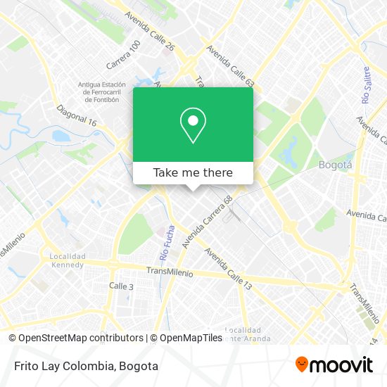 Frito Lay Colombia map