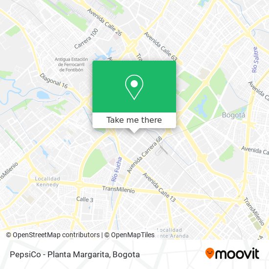PepsiCo - Planta Margarita map