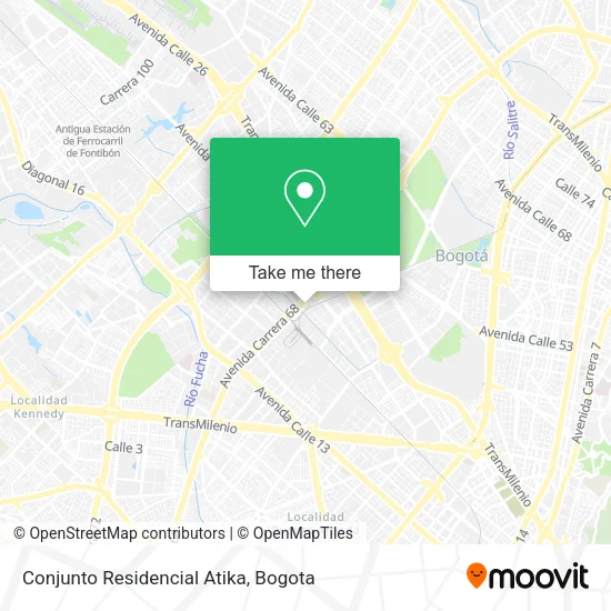 Conjunto Residencial Atika map