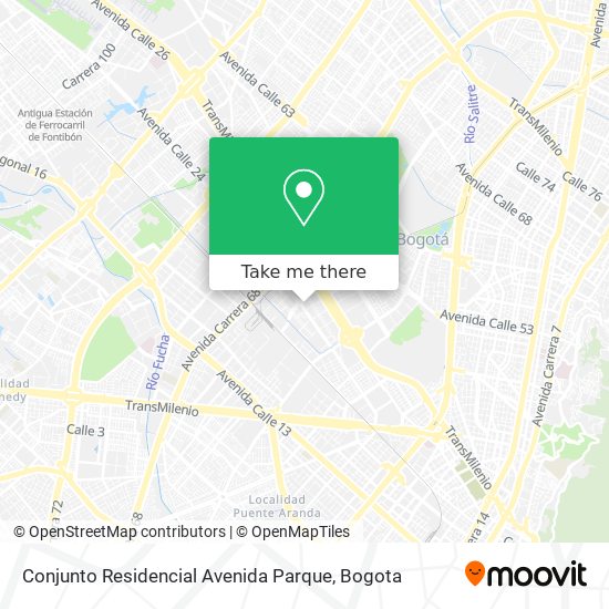 Conjunto Residencial Avenida Parque map