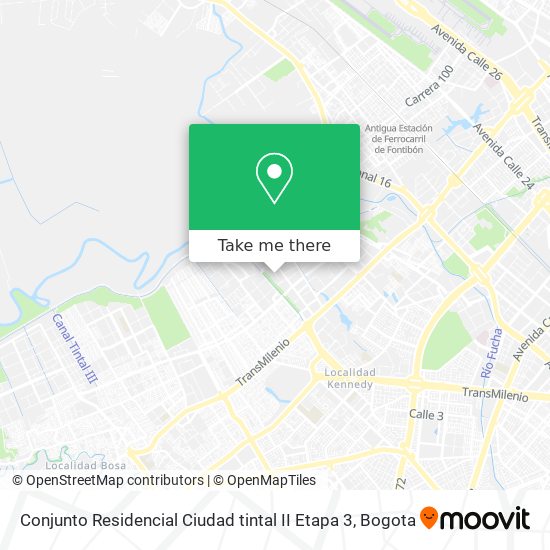 Conjunto Residencial Ciudad tintal II Etapa 3 map
