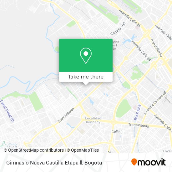 Gimnasio Nueva Castilla Etapa ll map