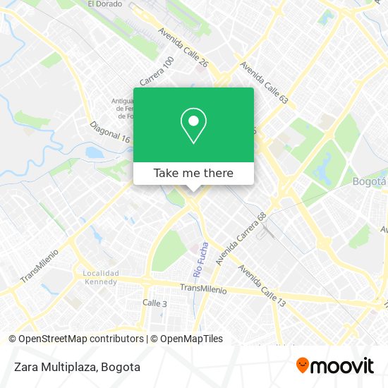 Zara Multiplaza map