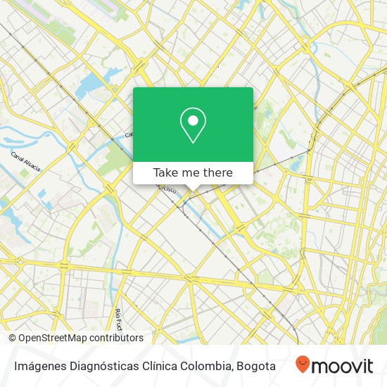Imágenes Diagnósticas Clínica Colombia map