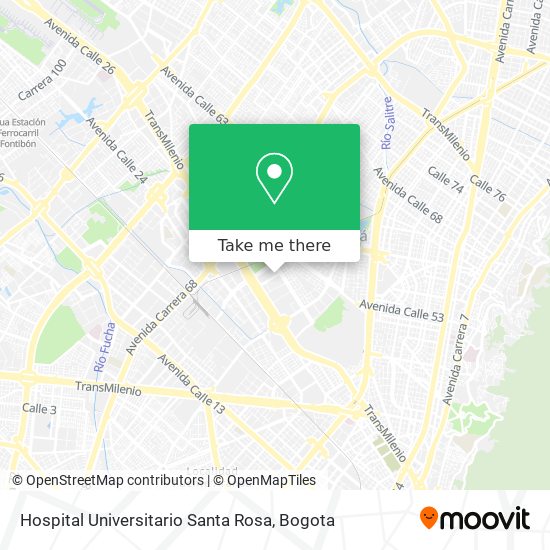 Hospital Universitario Santa Rosa map