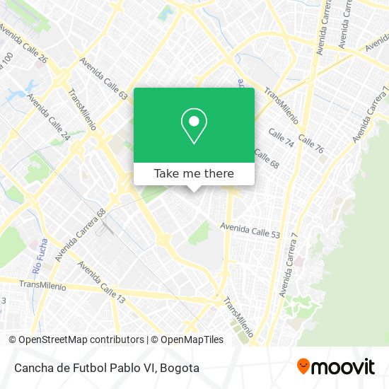 Cancha de Futbol Pablo VI map