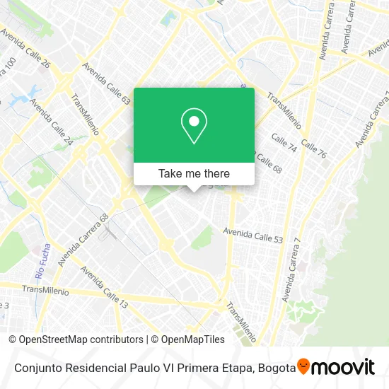 Mapa de Conjunto Residencial Paulo VI  Primera Etapa