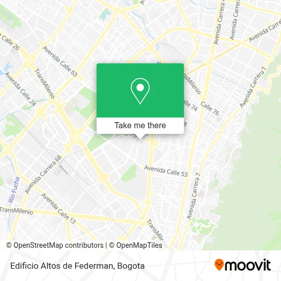 Edificio Altos de Federman map