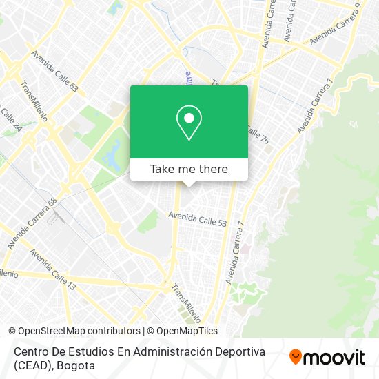 Centro De Estudios En Administración Deportiva (CEAD) map