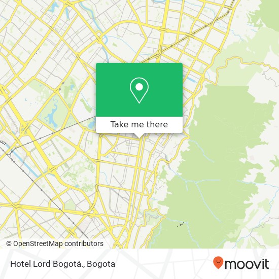 Hotel Lord Bogotá. map