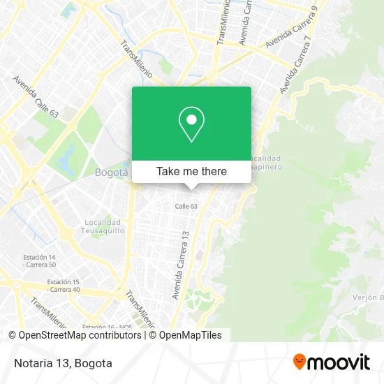Notaria 13 map