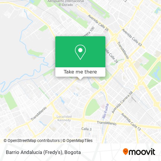 Mapa de Barrio Andalucía (Fredy's)