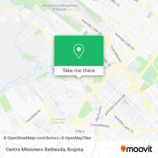 Centro Misionero Bethesda map