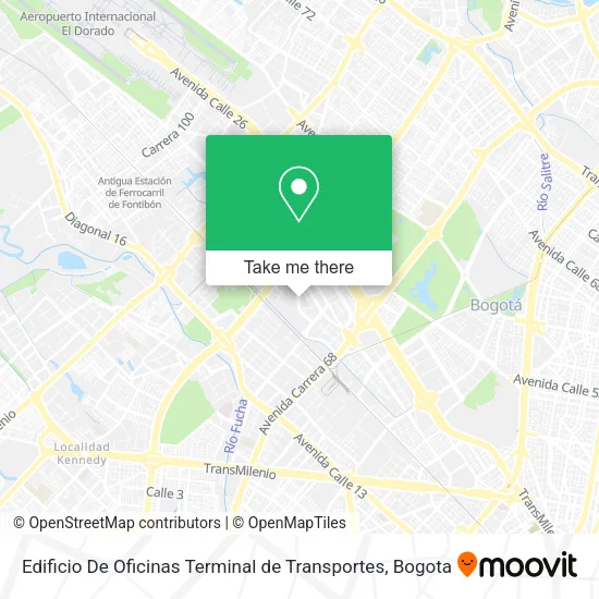 Mapa de Edificio De Oficinas Terminal de Transportes