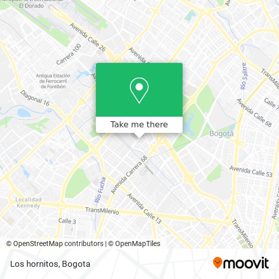 Mapa de Los hornitos