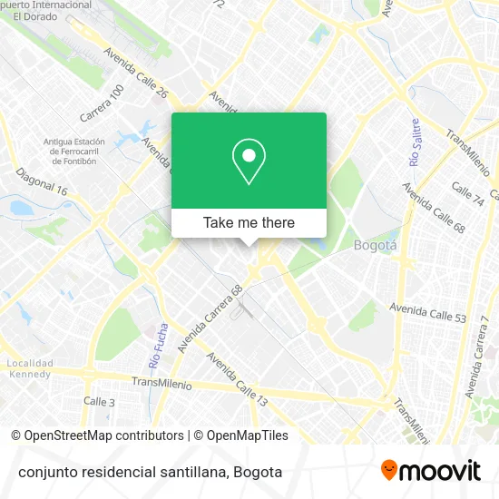 Mapa de conjunto residencial santillana