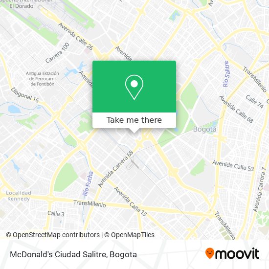 McDonald's Ciudad Salitre map