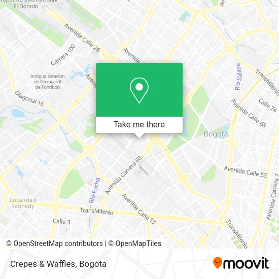 Mapa de Crepes & Waffles