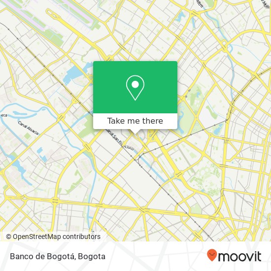 Banco de Bogotá map