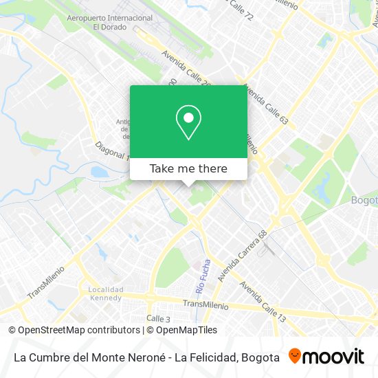 La Cumbre del Monte Neroné - La Felicidad map