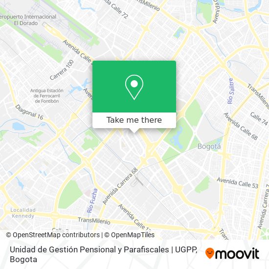 Unidad de Gestión Pensional y Parafiscales | UGPP map