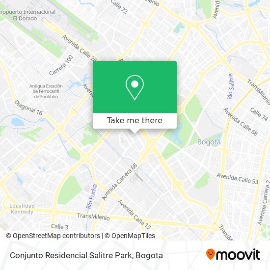 Conjunto Residencial Salitre Park map