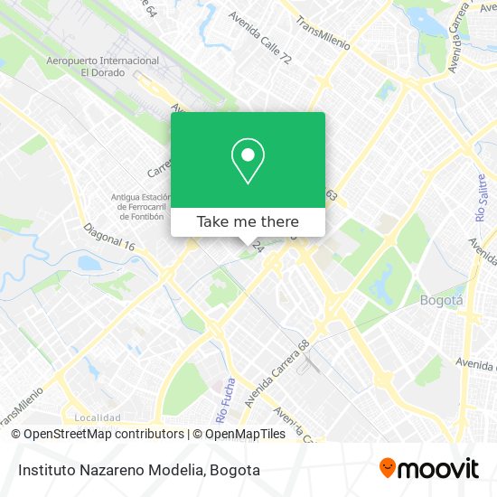 Mapa de Instituto Nazareno Modelia