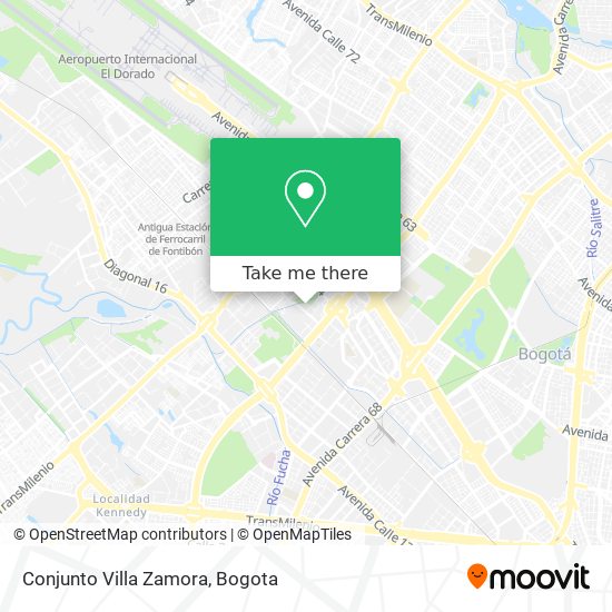 Conjunto Villa Zamora map