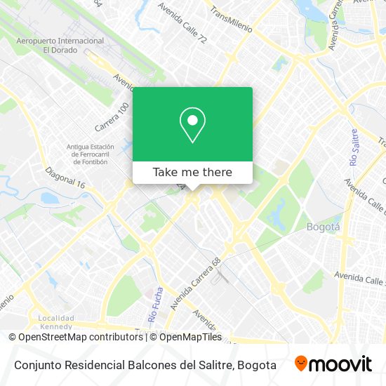 Mapa de Conjunto Residencial Balcones del Salitre