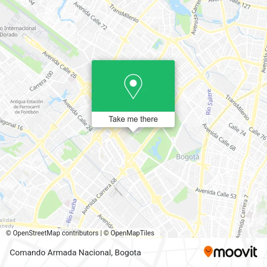 Mapa de Comando Armada Nacional