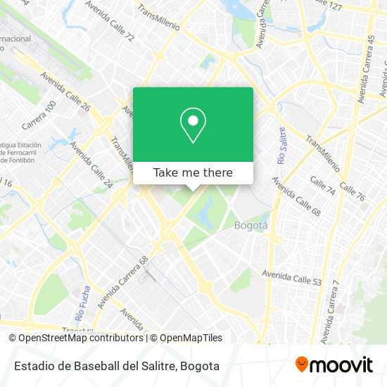 Estadio de Baseball del Salitre map