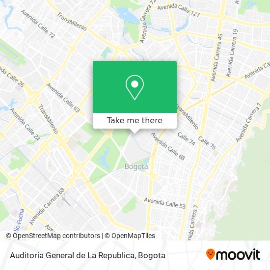 Auditoria General de La Republica map