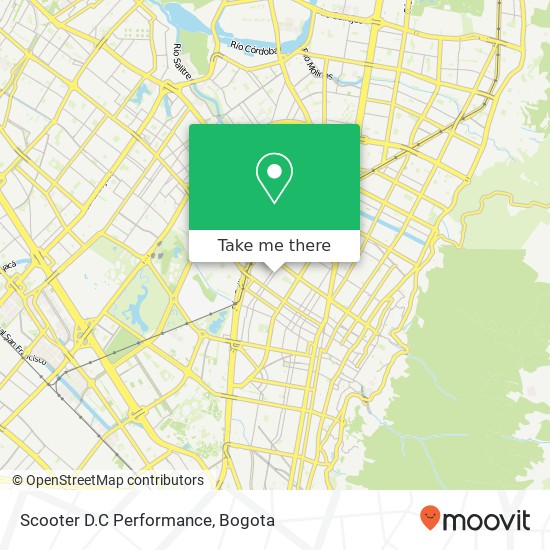 Scooter D.C Performance map