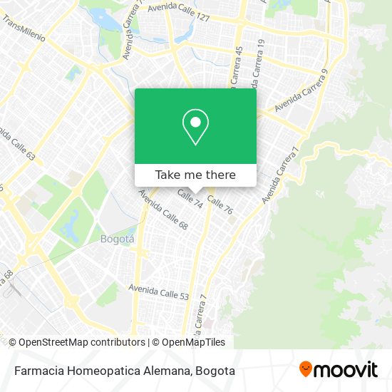 Mapa de Farmacia Homeopatica Alemana