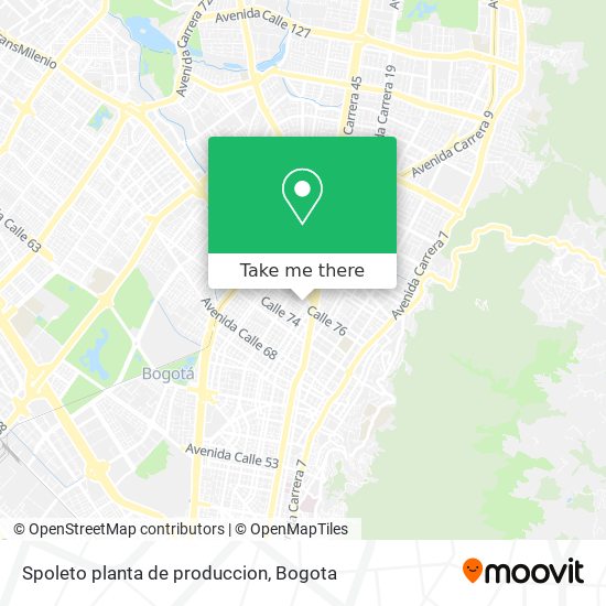 Spoleto planta de produccion map