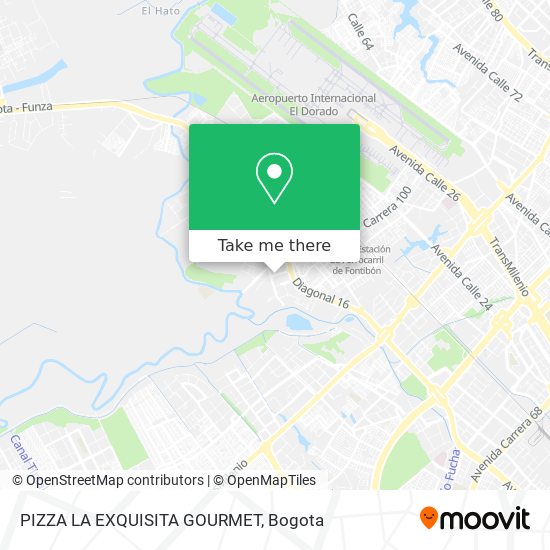 Mapa de PIZZA LA EXQUISITA GOURMET