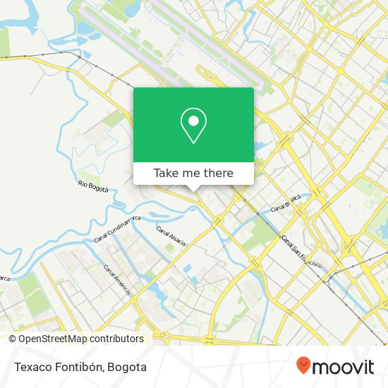 Texaco Fontibón map