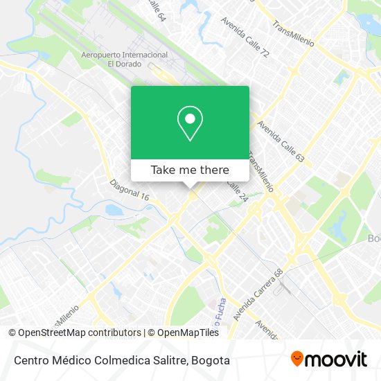 Centro Médico Colmedica Salitre map