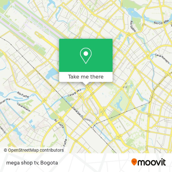 mega shop tv map