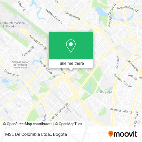 Mapa de MSL De Colombia Ltda.