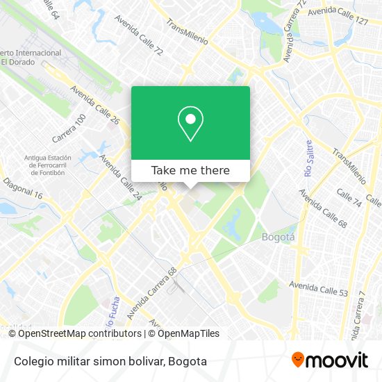 Colegio militar simon bolivar map