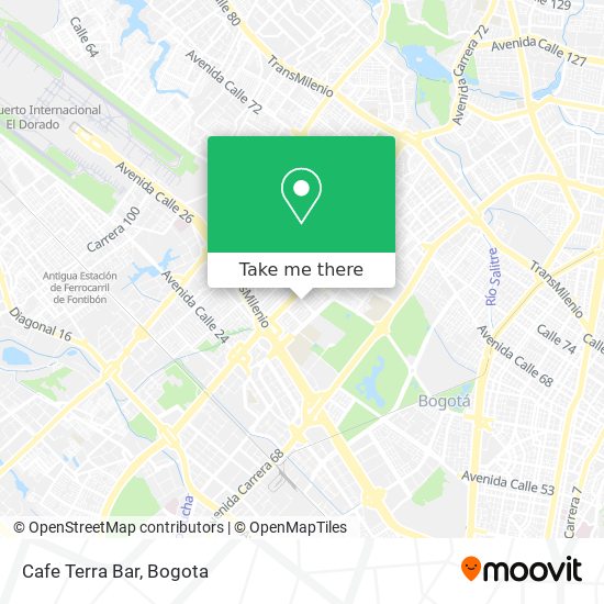 Cafe Terra Bar map