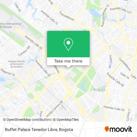 Buffet Palace Tenedor Libre map