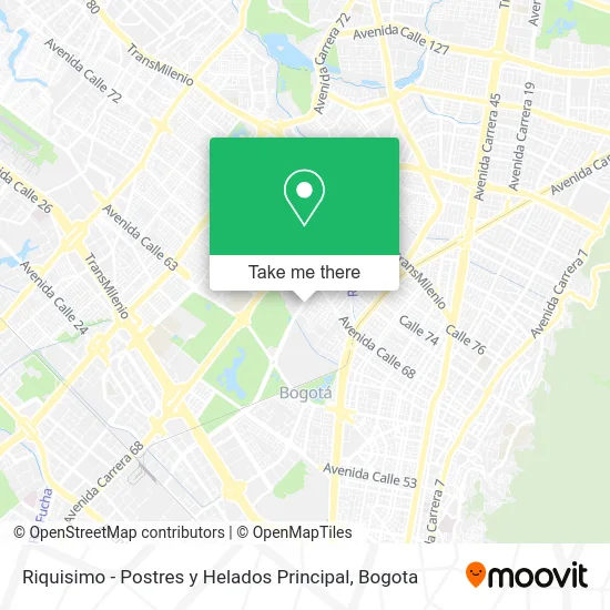 Riquisimo - Postres y Helados Principal map