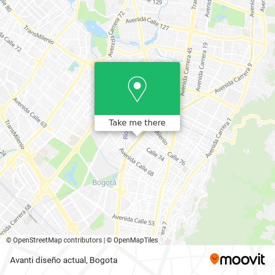 Avanti diseño actual map