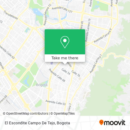El Escondite Campo De Tejo map