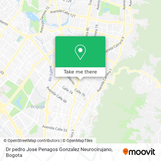 Mapa de Dr pedro Jose Penagos Gonzalez Neurocirujano