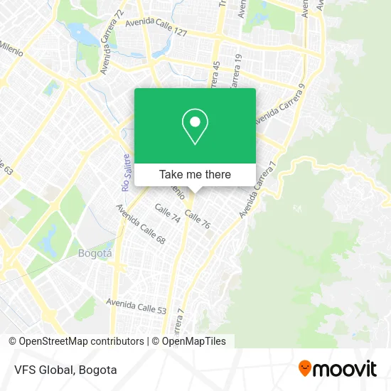 VFS Global map