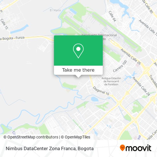 Mapa de Nimbus DataCenter Zona Franca