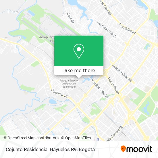 Mapa de Cojunto Residencial Hayuelos R9